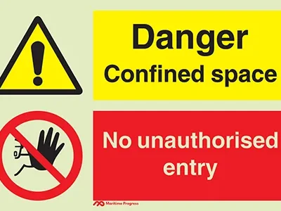 Danger Confined space