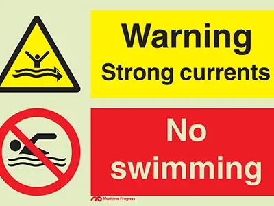 Warning Strong currents