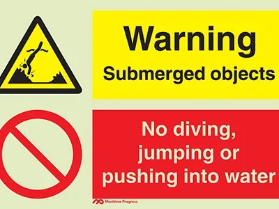 warning submerged objects