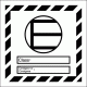 IMDG sign,, Excepted Quantities mark (black), 250mm x 250mm, White Vinyl - Maritime Progress