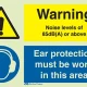 Warning high noise levels