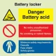 Battery locker