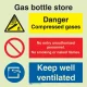 Gas bottle store