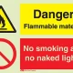 Danger flammable material
