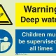 (warning deep water (pool