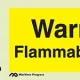 Warning; Flammable liquid - Maritime Progress