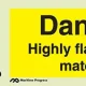 Danger; Highly flammable material - Maritime Progress