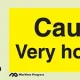 Caution; Very hot water - Maritime Progress