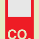 Carbon dioxide (CO2) fire extinguishing agent identification supplementary sign_678ccda0ea6fc.png